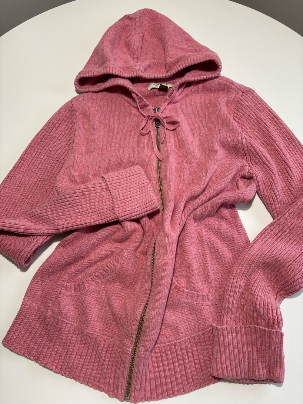 Sonoma Pink Y2K Coquette Cotton Zip Up Hoodie Jacket
